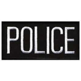 "POLICE" 4" X 2" Sew On Patch